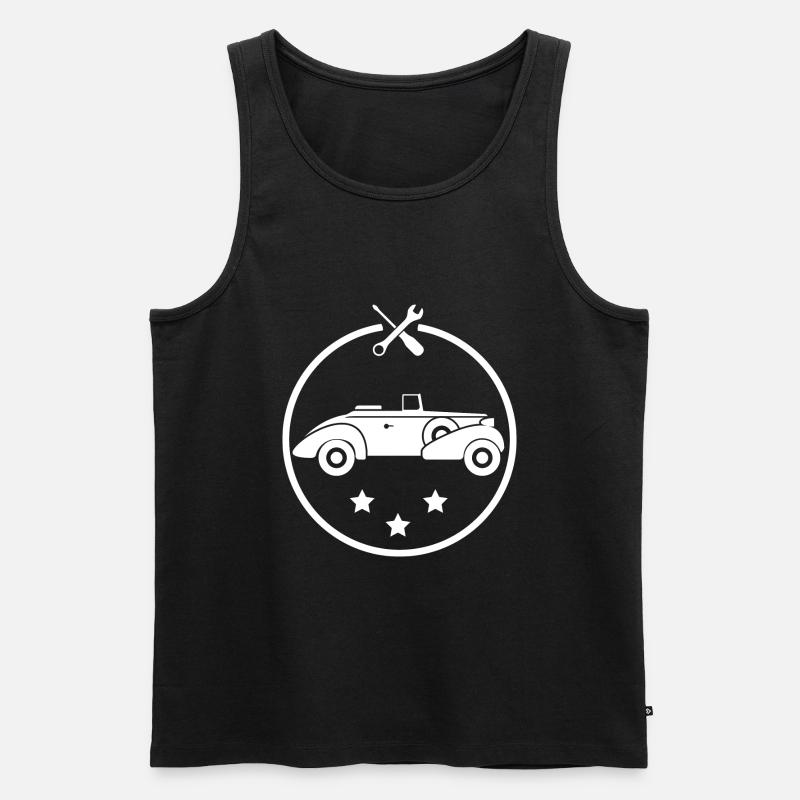 Oldtimer - Auto Nostalgisch Vehicles - Men's Premium Organic Tank Top - black