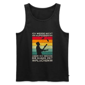 Akrobat Jonglieren Zirkus Künstler Jongleur - Männer Premium Bio Tank Top - Schwarz - Vorne - AI Model Male 178 light (178cm)
