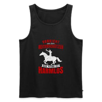 Bogenschütze Bogen Pfeile Reiten Bogenschießen - Männer Premium Bio Tank Top - Schwarz - Vorne - Michal (187cm)