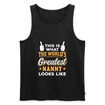 Kinderbetreuer Kindermädchen Aupair Babysitter - Männer Premium Bio Tank Top - Schwarz - Vorne - Michal (187cm)