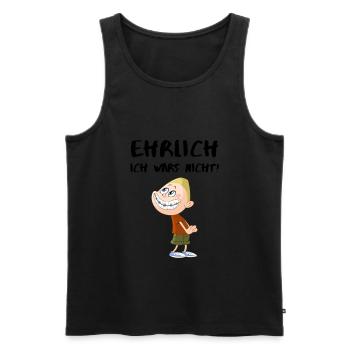 Ich wars nicht - Männer Premium Bio Tank Top - Schwarz - Vorne - Michal (187cm)