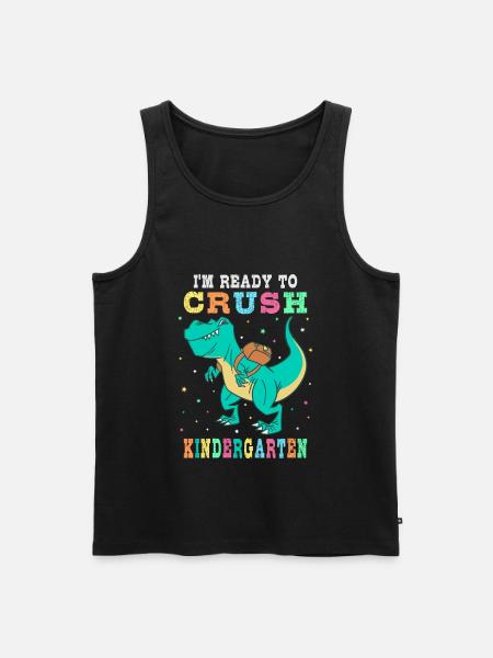 Ready to crush kindergarten - Men's Premium Organic Tank Top - black