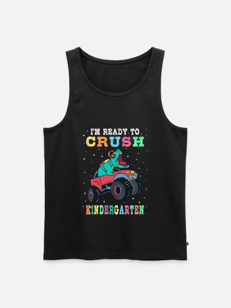 Ready to crush kindergarten - Men's Premium Organic Tank Top - black