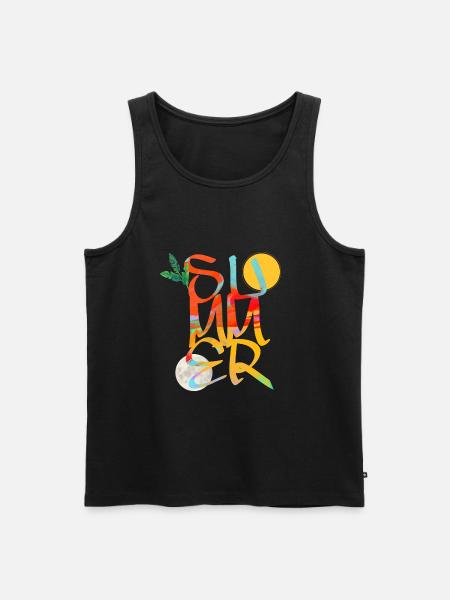 Sommer - Männer Premium Bio Tank Top - Schwarz