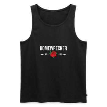 Homewrecker Divorce design Gift - Men's Premium Organic Tank Top - black - Front - Michal (187cm)