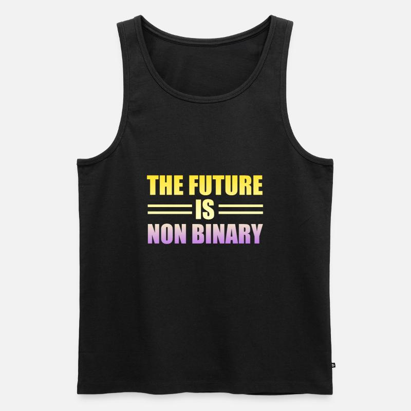 Nonbinary Pride design - Men's Premium Organic Tank Top - black