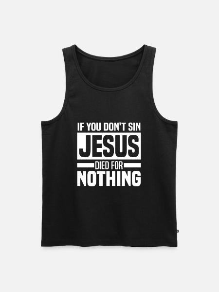 Anti Religion - Men's Premium Organic Tank Top - black