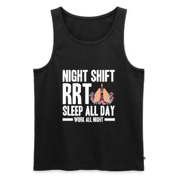 Atemtherapeut Geschenke | Atemtherapeuten Arzt - Männer Premium Bio Tank Top - Schwarz - Vorne - Michal (187cm)