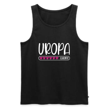 Uropa loading - Männer Premium Bio Tank Top - Schwarz - Vorne - AI Model Male 178 light (178cm)
