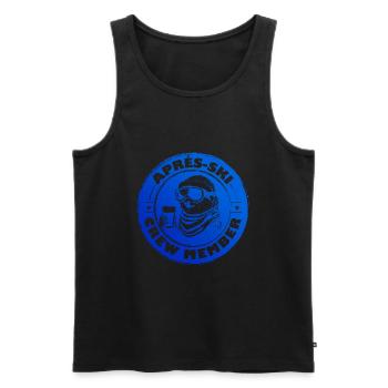 Faultier Apres Ski Team Spruch - Männer Premium Bio Tank Top - Schwarz - Vorne - AI Model Male 178 light (178cm)