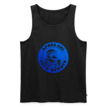 Duck Après Ski Team Saying - Men's Premium Organic Tank Top - black - Front - AI Model Male 178 light (178cm)