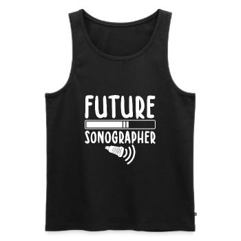 Sonografie Arzt | Sonograph Ultraschall Geschenke - Männer Premium Bio Tank Top - Schwarz - Vorne - Michal (187cm)