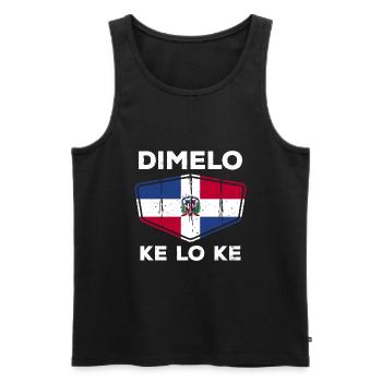 République dominicaine - Débardeur bio Premium Homme - noir - Devant - Michal (187cm)