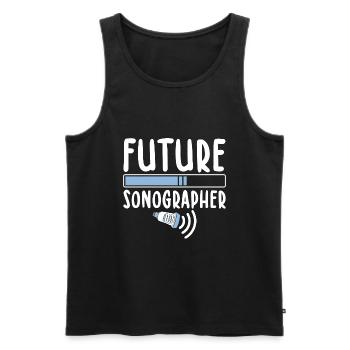 Sonograf - Männer Premium Bio Tank Top - Schwarz - Vorne - Michal (187cm)