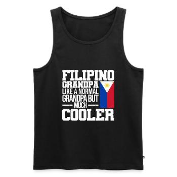 Philippinen Urlaub | Strand Filipino Geschenkidee - Männer Premium Bio Tank Top - Schwarz - Vorne - Michal (187cm)