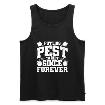 Schädlingsbekämpfung - Männer Premium Bio Tank Top - Schwarz - Vorne - AI Model Male 178 light (178cm)