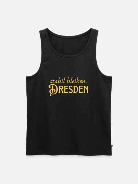 Staying stable Dresden - Men's Premium Organic Tank Top - black
