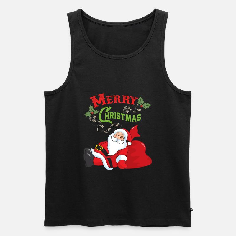 Weihnachtsmann - Männer Premium Bio Tank Top - Schwarz