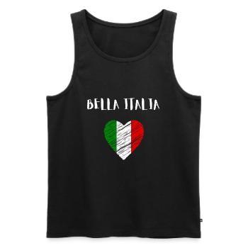 Bella Italia Italien Italy - Männer Premium Bio Tank Top - Schwarz - Vorne - Michal (187cm)