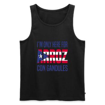 Puerto Rico | Puerto Ricaner Flagge Geschenkideen - Männer Premium Bio Tank Top - Schwarz - Vorne - Michal (187cm)