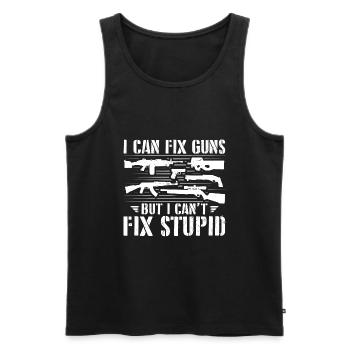 Waffenschmied | Schmieden Waffen Schmied Geschenke - Männer Premium Bio Tank Top - Schwarz - Vorne - AI Model Male 178 light (178cm)