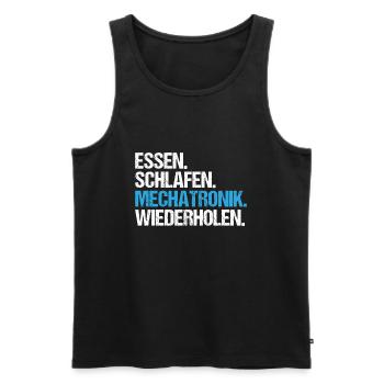 Mechatroniker Mechatronik Mechatronics Engineer - Männer Premium Bio Tank Top - Schwarz - Vorne - AI Model Male 178 light (178cm)