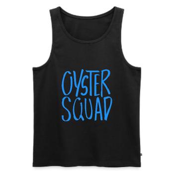 Oysters Squad Seafood Chef Délicieux - Débardeur bio Premium Homme - noir - Devant - AI Model Male 178 light (178cm)