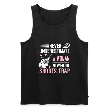 Trapschütze - Männer Premium Bio Tank Top - Schwarz - Vorne - AI Model Male 178 light (178cm)
