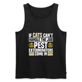 Kammerjäger Geschenk Schädlingsbekämpfer Entwester - Männer Premium Bio Tank Top - Schwarz - Vorne - AI Model Male 178 light (178cm)