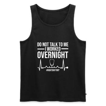 Atemtherapeut Geschenke | Atemtherapeuten Arzt - Männer Premium Bio Tank Top - Schwarz - Vorne - Michal (187cm)