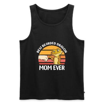 Bearded Dragons - Men's Premium Organic Tank Top - black - Front - AI Model Male 178 light (178cm)