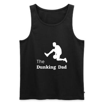The Dunking Dad Vatertag Basketball 2023 - Männer Premium Bio Tank Top - Schwarz - Vorne - Michal (187cm)