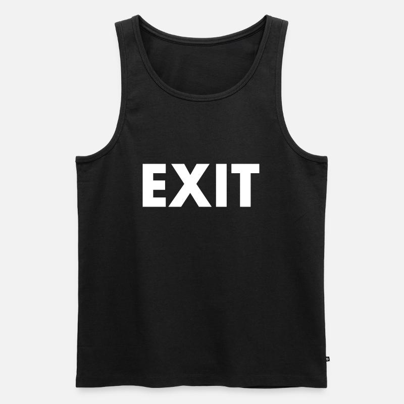 Exit - Débardeur bio Premium Homme - noir