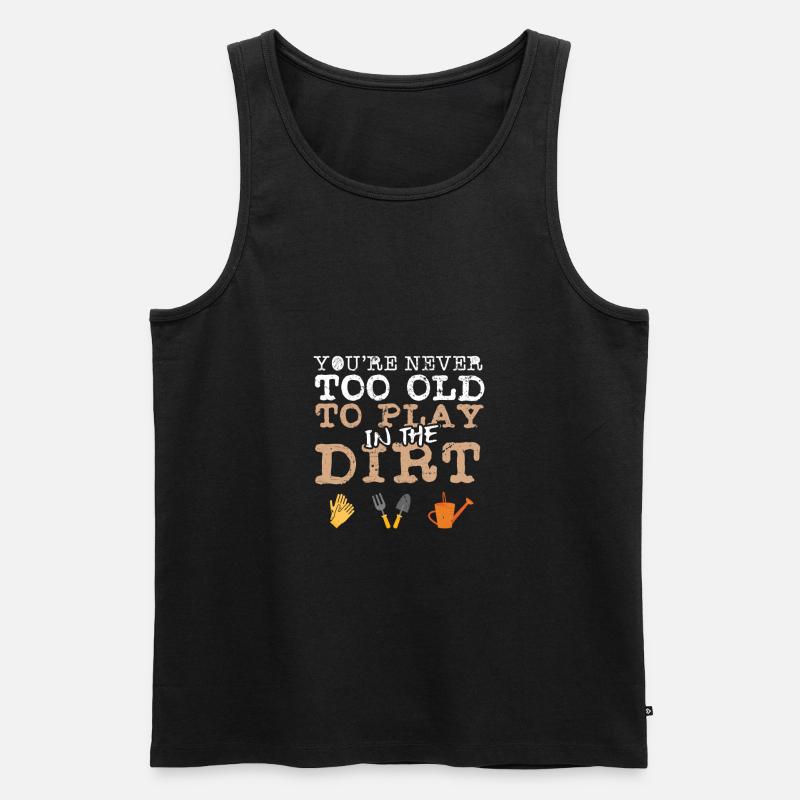 Gärtner - Männer Premium Bio Tank Top - Schwarz