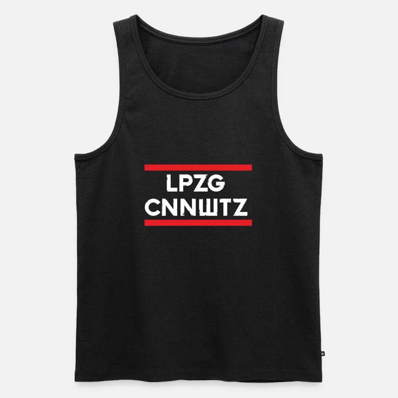 Leipzig Connewitz - Männer Premium Bio Tank Top - Schwarz