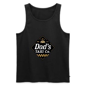 Dads Taxi Co Black - Men's Premium Organic Tank Top - black - Front - AI Model Male 178 light (178cm)