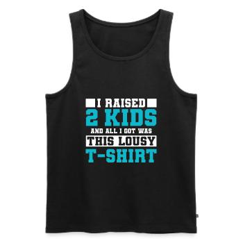 Mutter - Männer Premium Bio Tank Top - Schwarz - Vorne - AI Model Male 178 light (178cm)