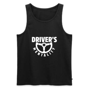 Drivers Mentality Driver Car Car - Débardeur bio Premium Homme - noir - Devant - AI Model Male 178 light (178cm)
