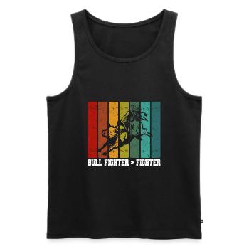 Rodeo Clown | Rodeo Cowboy Western Beruf Geschenke - Männer Premium Bio Tank Top - Schwarz - Vorne - Michal (187cm)