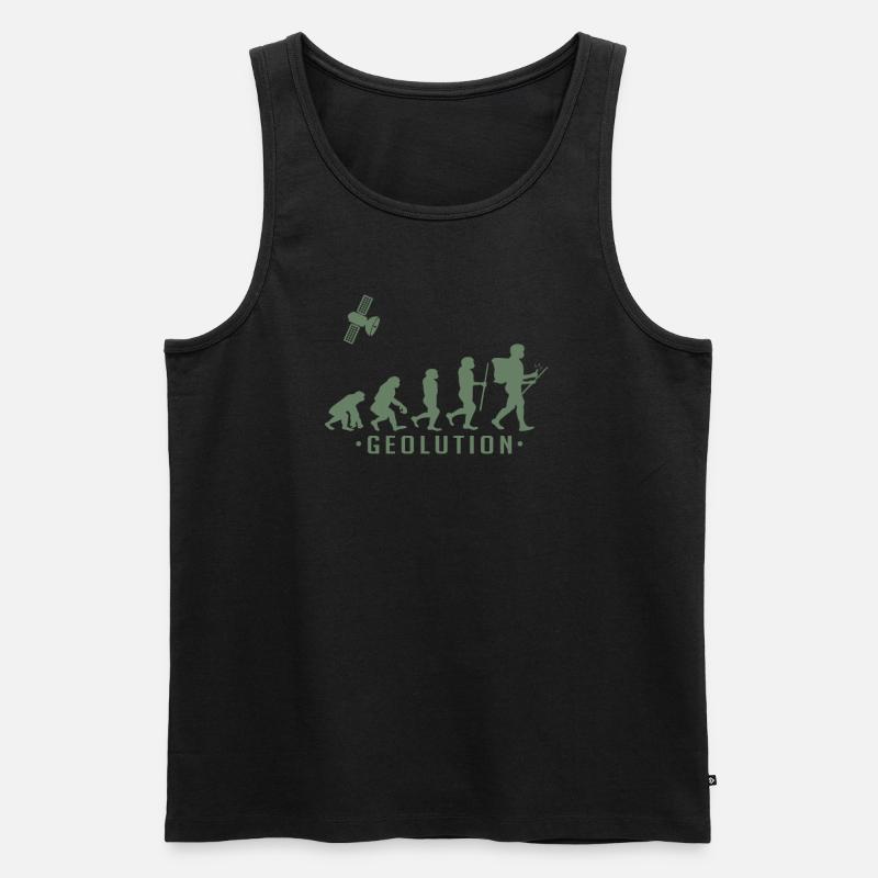 Geocaching evolution Chemise Geolution - Débardeur bio Premium Homme - noir