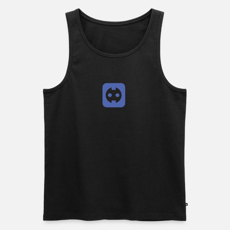 Steckdose - Männer Premium Bio Tank Top - Schwarz