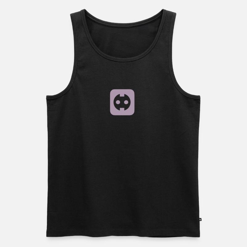 Steckdose - Männer Premium Bio Tank Top - Schwarz