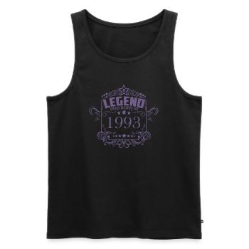 Eine Legende wurde Jahrgang 1993 geboren - Männer Premium Bio Tank Top - Schwarz - Vorne - Michal (187cm)