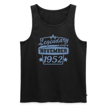 Legendär seit November 1952 Retro Sprüche - Männer Premium Bio Tank Top - Schwarz - Vorne - AI Model Male 178 light (178cm)