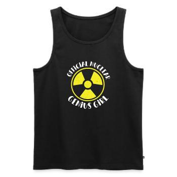 Nuklearingenieur Nuclear Genius Girl Funny - Männer Premium Bio Tank Top - Schwarz - Vorne - Michal (187cm)