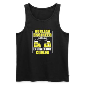 Nuclear Engineer Like a Normal Engineer - Men's Premium Organic Tank Top - black - Front - AI Model Male 178 light (178cm)