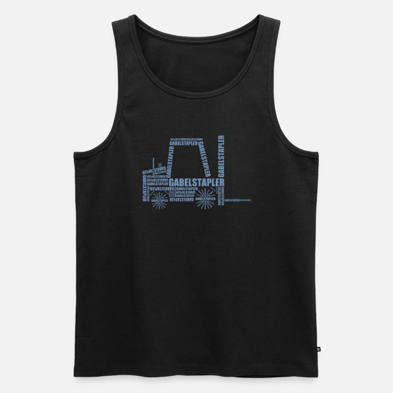 Staplerfahrer Geschenkideen - Männer Premium Bio Tank Top - Schwarz