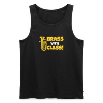 Euphoniumspieler Brass With Class Lustiger - Männer Premium Bio Tank Top - Schwarz - Vorne - AI Model Male 178 light (178cm)