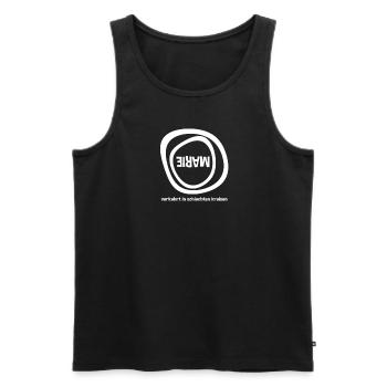 Vorname Marie Sprüche Verkehrt in schlechten - Männer Premium Bio Tank Top - Schwarz - Vorne - Michal (187cm)