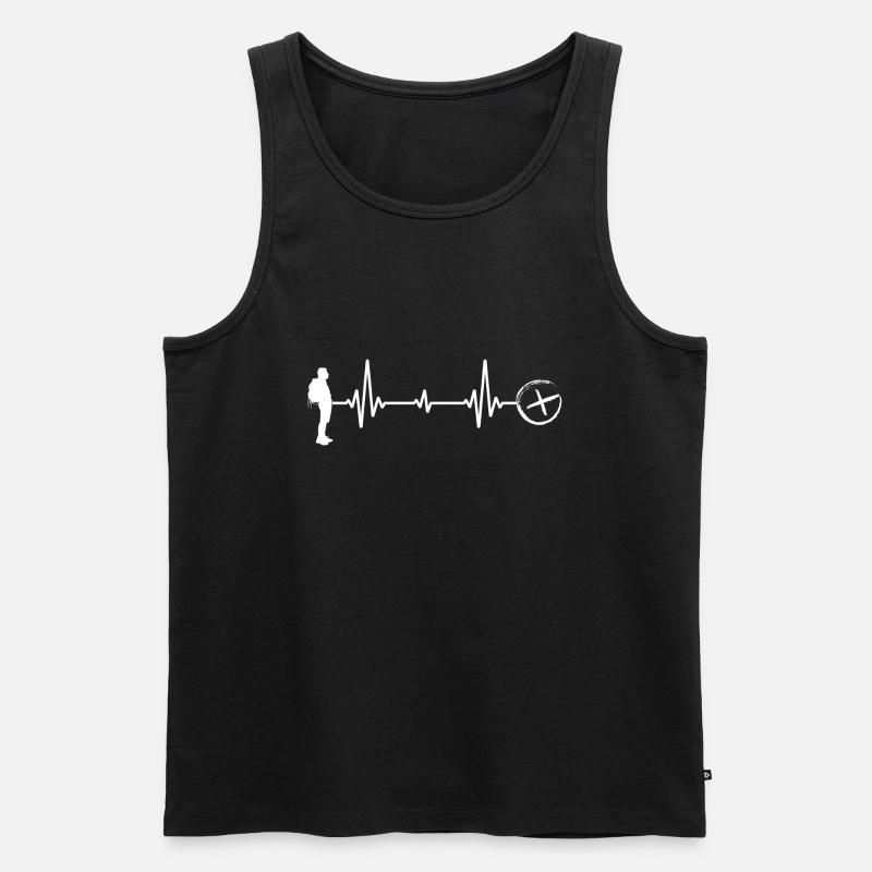 geocache geocaching schnitzeljagd - Männer Premium Bio Tank Top - Schwarz